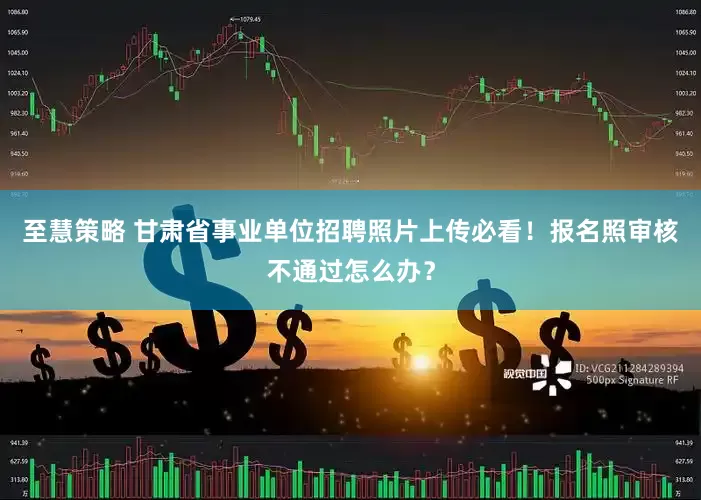 至慧策略 甘肃省事业单位招聘照片上传必看！报名照审核不通过怎么办？
